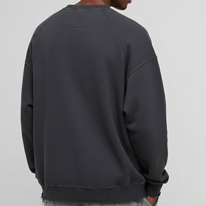 Sudaderas con Capucha de Invierno para Hombre 100% Algodón al por Mayor, Logotipo Bordado Personalizado, Cuello Redondo Extra Grande, Hombros Caídos, Transpirables y Resistentes al Viento - Product Image 6