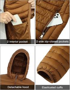 แจ็กเก็ตขนเป็ดกันหนาวสำหรับผู้ชาย, แจ็คเก็ตขนเป็ดกันหนาวกันหนาวหนาและกันลม - Product Image 3