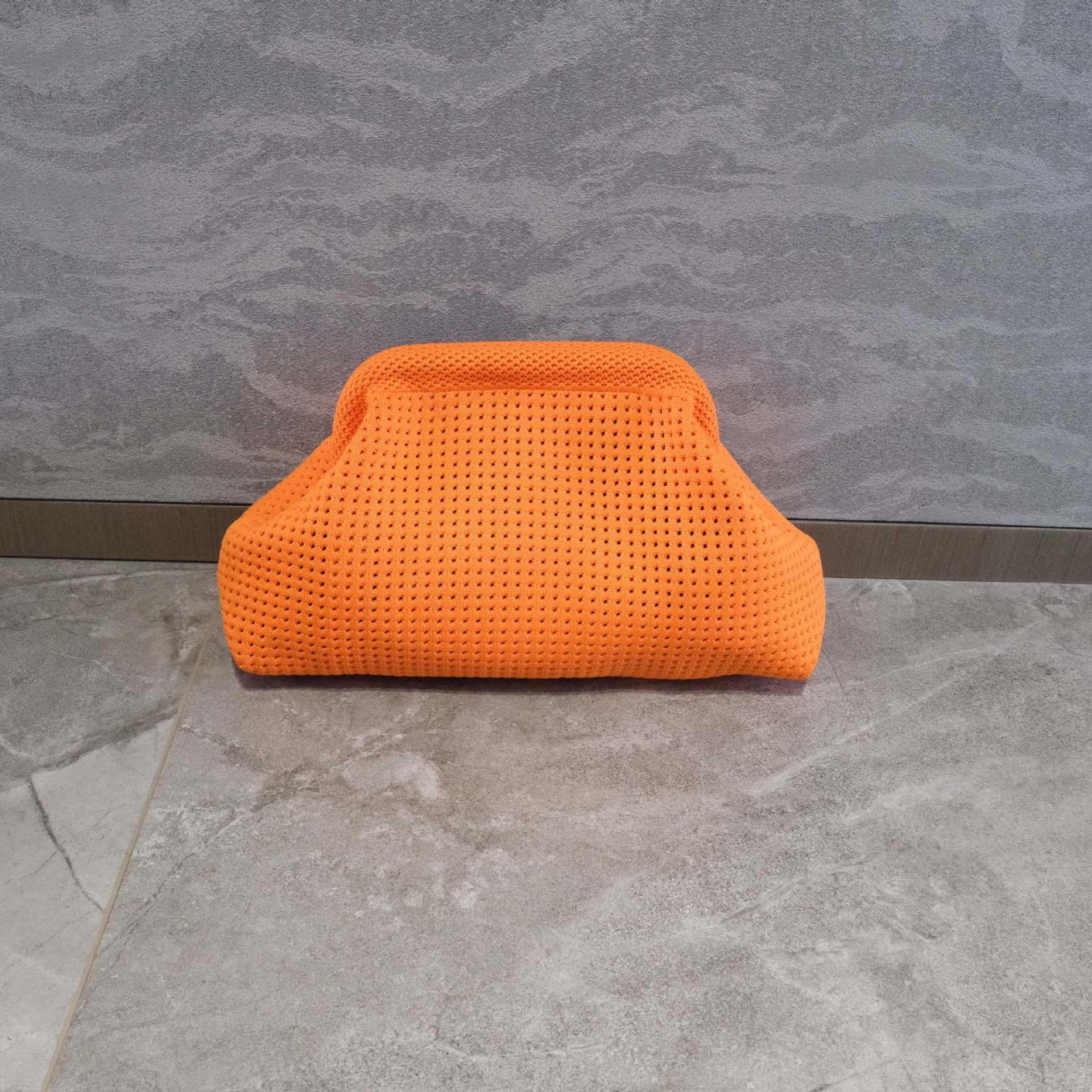 Dumpling Bag Fine Hollow Orange