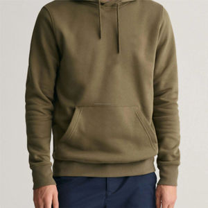 Sweat à capuche décontracté pour homme, surdimensionné, à fermeture éclair intégrale, de haute qualité, à manches longues, avec revêtement, uni, teint, OEM - Product Image 5