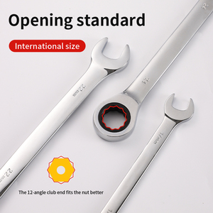 8-19Mm Dual Purpose Stalen Ratelsleutelset Chromen Open Uiteinde Ratelsleutelset - Product Image 4