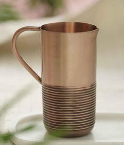 Meilleure vente de pichet d'eau en métal de cuivre à un prix abordable de l'Inde pour restaurant hôtel usage domestique - Product Image 4