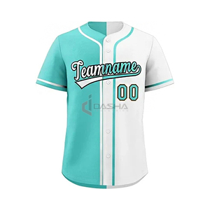 Camiseta de béisbol de manga corta de tamaño personalizado 2025, ropa deportiva unisex al por mayor, camiseta en blanco, opción de talla grande, impresión por sublimación - Product Image 2