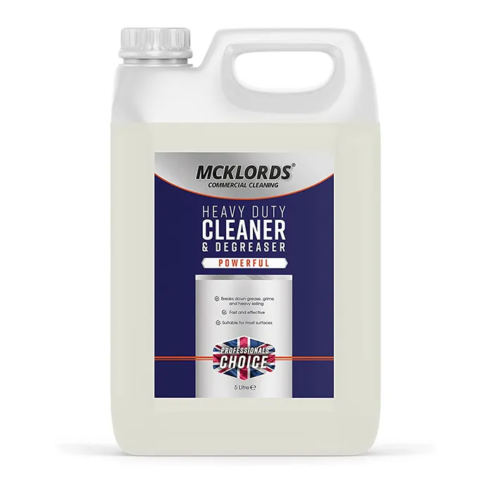 Finest McKLords dégraissant industriel robuste 5 litres nettoyant pour graisse commerciale produits chimiques fabriqués au Royaume-Uni