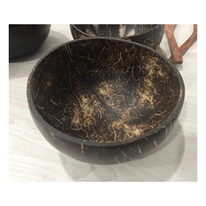 Bol à noix de coco écologique à base de noix de coco naturelle Plats de service pour les repas de famille et les salades - Product Image 5