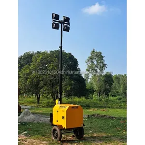 Mild Steel Round Movable Lighting Tower For Highway 9m