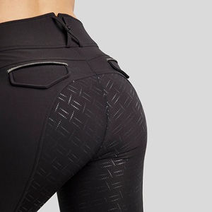 Pantalones de mujer ecuestres de alta calidad, ropa personalizada elástica de 4 vías, pantalones de montar a caballo al por mayor a granel - Product Image 4