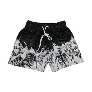 Pantalones cortos de malla para hombre precio de fábrica personalizado pantalones cortos de gimnasio transpirables y de secado rápido para correr y hacer ejercicio envío DDP - Product Image 3