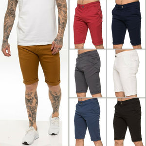 Venta al por mayor de fábrica tejido de sarga chino verde a juego cinturón ajustable de algodón orgánico bolsillo cargo pantalones cortos para hombres - Product Image 2
