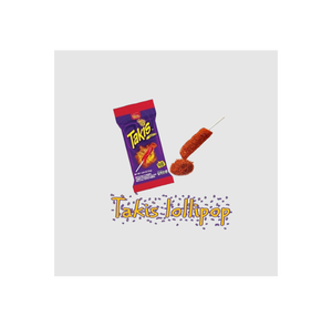 Takiss Fuego Spicy Lollipop 24g With Chili Powder Packet 72 Count Display <b>Box</b> Intense Hot Candy For Supermarket Checkout Counter - Product Image 5