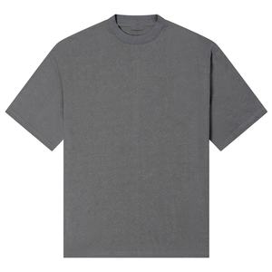 T-shirts pour hommes de haute qualité 100% coton vierge avec impression de logo personnalisé grande taille T-shirts pour hommes surdimensionnés T-shirt lourd coupe boxy - Product Image 2