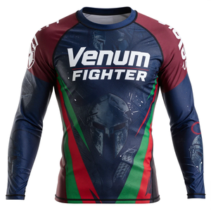 Ropa Deportiva Profesional de Alta Calidad Multiusos para Surf, Natación, Entrenamiento de Sublimación, Muay Thai, Venum Fighter Rash Guard - Product Image 3