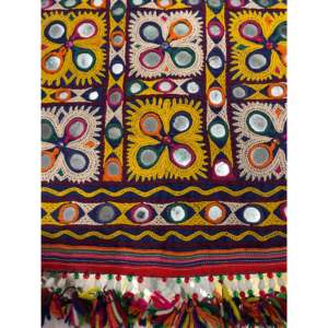 Kutch theli กระเป๋าที่มีกริดกระจกที่ทันสมัยการออกแบบที่มีรูปแบบทางเรขาคณิต - Product Image 2