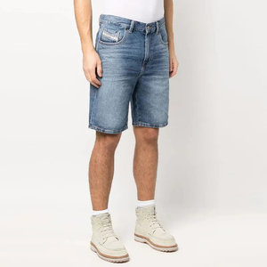 กางเกงยีนส์ขาสั้นผู้ชายแบบสั่งทำ OEM รุ่นใหม่ล่าสุด วัสดุคุณภาพสูง สี ขนาด โลโก้ ปรับแต่งได้ ระบายอากาศดี สไตล์ไฮสตรีท - Product Image 5