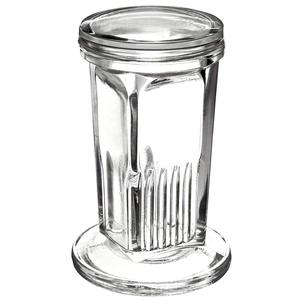 Coplin Jar sostiene 5 toboganes en vertical o 10 ranuras de respaldo a la espalda, dentro de la jarra, sostiene toboganes en vertical, hecho de borosilicato - Product Image 3