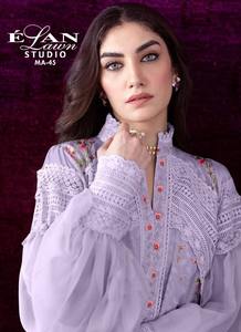 El último diseñador FABZONE Georgatte Heavy Cotton Muslin Salwar-Suit Indian Pakistani Women's Ocasión especial de alta calidad - Product Image 5