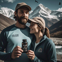 Cápsulas de polvo de Shilajit del Himalaya de ácido fúlvico seco orgánico de la más alta calidad, suplementos de hierbas naturales, embalaje de 60 piezas