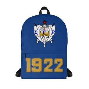 Unisex Classic Sigma Gamma Rho Corduroy <b>Backpack</b> Zipper Closure Breathable Laptop Bag Customized Colors Arcuate Shoulder Strap - Product Image 1