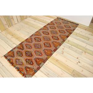 Tapis turc vintage, tapis d'appoint 3,1x7,7 pieds, tapis marocain rouge - Product Image 1