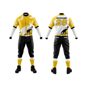 Personnalisé STORM FIT 100% Polyester Baseball Uniformes pour Hommes Jeunes Contraste Manches Sublimé Imprimé Séchage Rapide Évacuation De L'humidité - Product Image 4