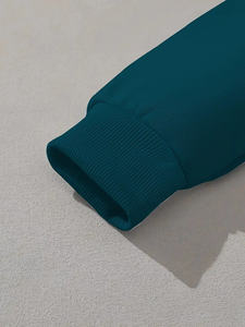 Venta al por mayor de productos calientes logotipo personalizado Sudadera con capucha de lana de las mujeres de peso pesado liso grueso Sudadera con capucha y sudaderas personalizadas de lana - Product Image 3