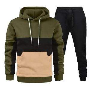 New Fashion Quick Dry Breathable Tracksuit 2 Piece Set Customized Logo <b>Pullover</b> <b>Men</b> Tracksuit Sets - Product Image 1