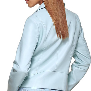Chaqueta de cuero de manga larga para mujer ICE BLUE Otoño Invierno forro de piel de oveja grueso y cálido al aire libre adecuado - Product Image 5