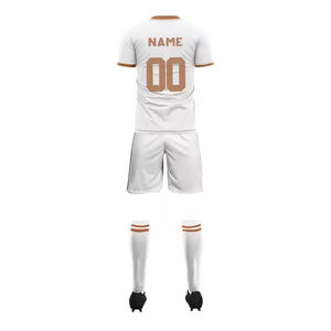 Ensemble d'uniformes de football à séchage rapide unisexe, professionnel et personnalisé, tenues d'équipe sublimées - Product Image 2