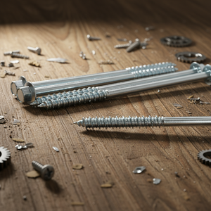 Tornillos de Cabeza Hexagonal de Alta Resistencia / Tornillos para Madera, Acero al Carbono Zincado, Métrico/Pulgada, Clase 4.8 6.8, Rosca Parcial, Marca PDC - Product Image 1