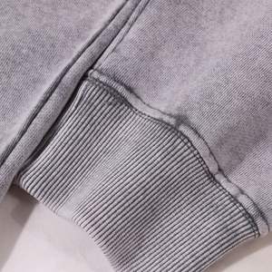 Vintage Acid Washed <b>Hoodie</b> for <b>Men</b> Custom Design Embroidered Oversized Streetwear Heavy Gsm Cotton for Winter - Product Image 5