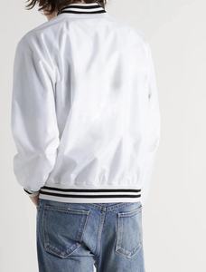 Wholesale Premium High Quality <b>White</b> Varsity <b>Jacket</b> For <b>Men</b> Custom Letterman Embroidery Street Wear Unisex Varsity <b>Jacket</b> - Product Image 4