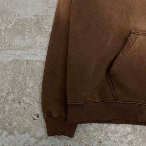 ชุดวอร์มผู้ชายซักแบบเป็นกรดสำหรับผู้ใหญ่ผ้าฝ้าย100% พิมพ์ลาย OEM สำหรับฤดูหนาวโลโก้ตามสั่งแบบ2025 - Product Image 4