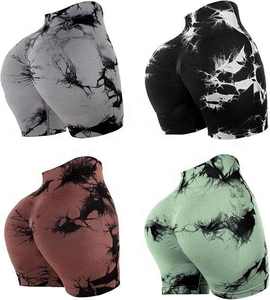 Women Professional Quick-Dry Workout <b>Shorts</b> 3.6" Scrunch <b>Shorts</b> Seamless High Waist Contour <b>Gym</b> Yoga Biker Shaper Stretch <b>Shorts</b> - Product Image 3