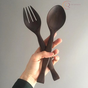 Juego de Cubiertos de Madera Orgánica con Acabado Pulido Suave, Utensilios Sostenibles para Consumidores Ecológicos - Product Image 6