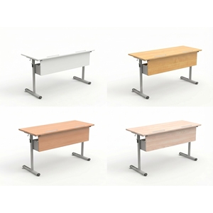 Escritorio Doble para Estudiantes con Patas en T, Moderno, con Superficie de Melamina y Estructura Metálica, para Exportación Escolar, Superventas - Product Image 4