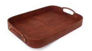 Plateau de rangement personnalisable en usine Design en cuir PU imperméable pour usage domestique Organisateur de sacs et d'articles divers de style classique - Product Image 5