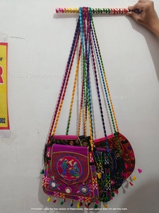 Bolso lateral colorido bohemio bordado, regalo de devolución, regalo para ella, regalo de Ganpati, bolso de mano, regalo de Ganpati, regalo de Diwali. - Product Image 6