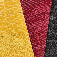 YISHU Feuilles de similicuir noir en relief de crocodile Papier spécialisé avec texture de tissu Vente en gros pour l'emballage et les cadeaux