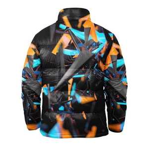 Chaqueta acolchada sublimada personalizada de alta calidad para hombre, nuevo estilo, chaqueta de invierno para exteriores, cierre de cremallera, lona, técnica teñida lisa - Product Image 4