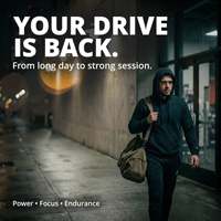 AMERICAN POWERVANCE Pré-Entraînement Tout-en-Un : Force, Concentration, Endurance - Poudre Instantanée pour Adultes
