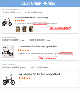 Vélo électrique de ville 36V de haute qualité pour adultes, cadre en acier au carbone, double frein V, moteur de moyeu arrière, vélo/cycle électrique intelligent - Product Image 5