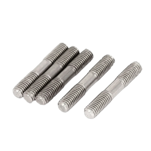 Stainless Steel Zinc Plated <b>Double</b> <b>End</b> Stud <b>Screw</b> Metric Grade 4.8 and 6.8 for Safety Fastening - Product Image 1