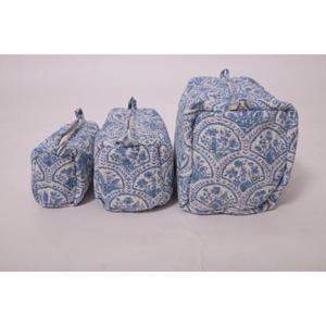 Indian Luxury Cotton Printed Durable Portable <b>Large</b> Capacity <b>Makeup</b> <b>Bag</b> Travel Zipper for Pouch Cosmetic Organizer - Product Image 2