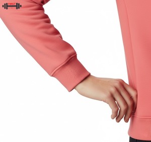 Sudadera de Invierno de Alta Calidad con Estampado Personalizado, Transpirable, de Forro Polar, para Mujer, Estilo Holgado, Cuello en V, Logotipo Frontal, de Algodón - Product Image 4