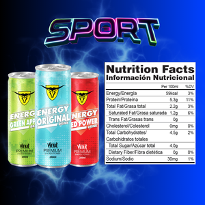 Premium Energy Drink Original 250ml Sin azúcar Bajo en grasa Mayorista Bebida de Vietnam Muestra gratis Etiqueta privada OEM/ODM - Product Image 2