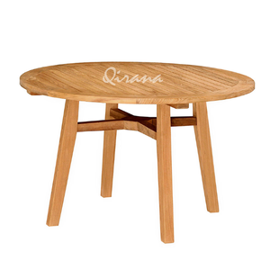 Mesa De Centro Con Acabado De Madera Natural Fabricación En Indonesia - Product Image 1