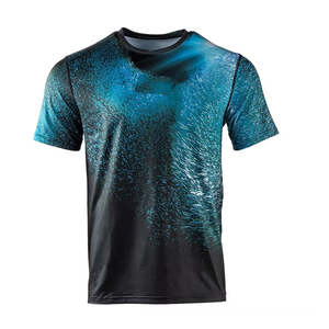 Full Heat-Transfer Printing Bulk Men T-<b>Shirt</b> Custom Printed Logo Solid Breathable Sustainable High Quality T-<b>Shirts</b> Reasonable - Product Image 1