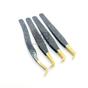 Juego de 5 Pinzas para Pestañas de Acero Inoxidable con Agarre de Diamante, Alta Calidad, Precisión, Antiestáticas, con Logotipo Personalizado, Duraderas y Dentadas - Product Image 3