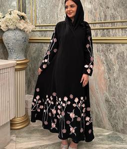 Abayas de Moda Modesta Hechas a Mano para Adultos, Diseños Únicos de Diseñador, Material de Seda, Ropa Tradicional Musulmana, Accesorios, Manga Larga - Product Image 1