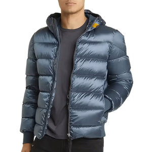 New Design Winter <b>Men's</b> Canvas Puffer <b>Jacket</b> Outdoor Wear Regular Fit Front Zipper <b>Long</b> Sleeves Stand Collar High Street Style - Product Image 5